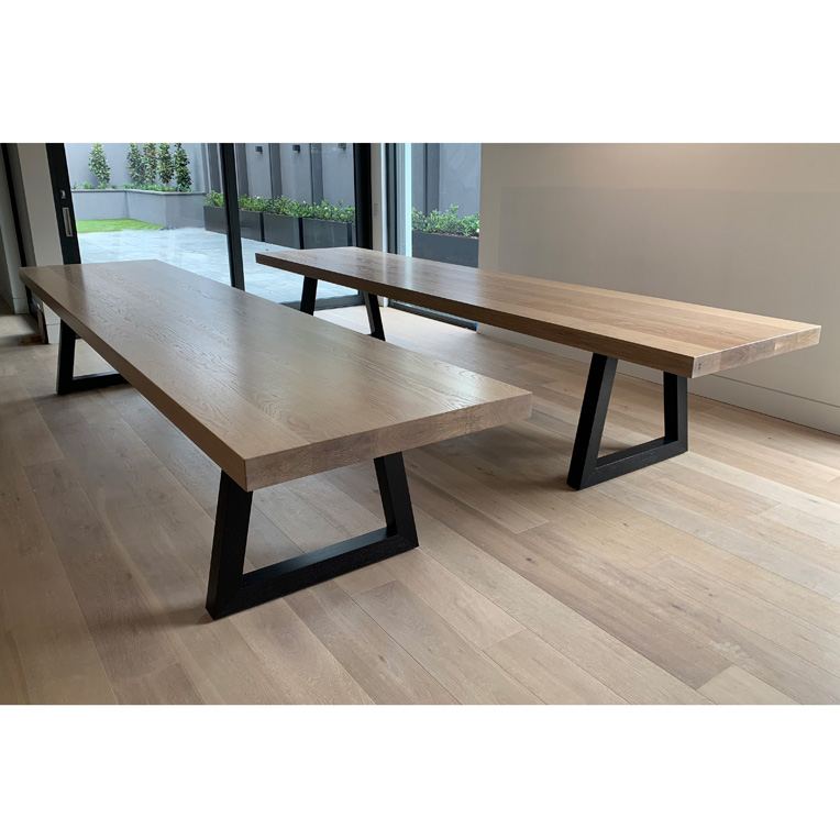 Large American Oak dining Table
